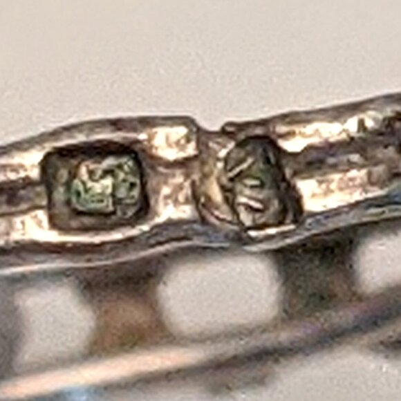 Vintage Silver Link Band Ring Delicate Minimal Understated Pinky Ring - Picture 11 of 13